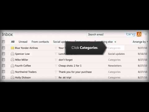 Another Look at Hotmail: Custom Categories